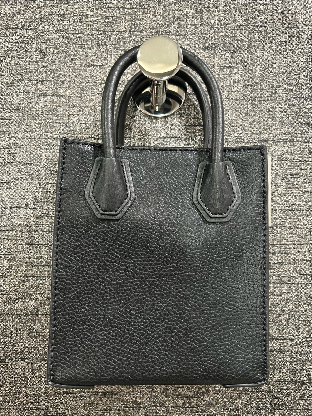 Michael Kors Black Pebbled Leather Mini Tote with Gold Hardware - Picture 5 of 16